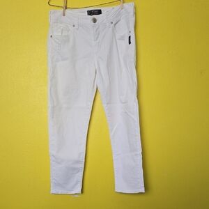 Silver Jeans Women's Cropped White Jeans